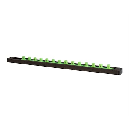 Mechanics Time Savers Lock-A-Socket " Matte Black/Green Posts MTSLAS38MBG